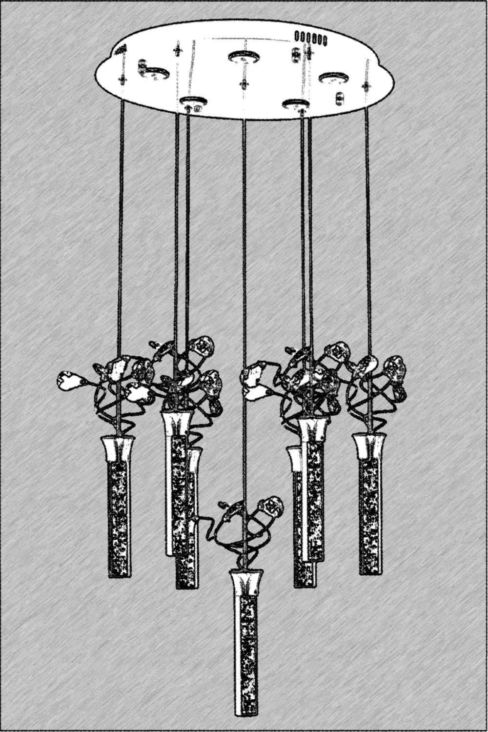 Llambë varëse Opviq, krom, AV-1753-7KT