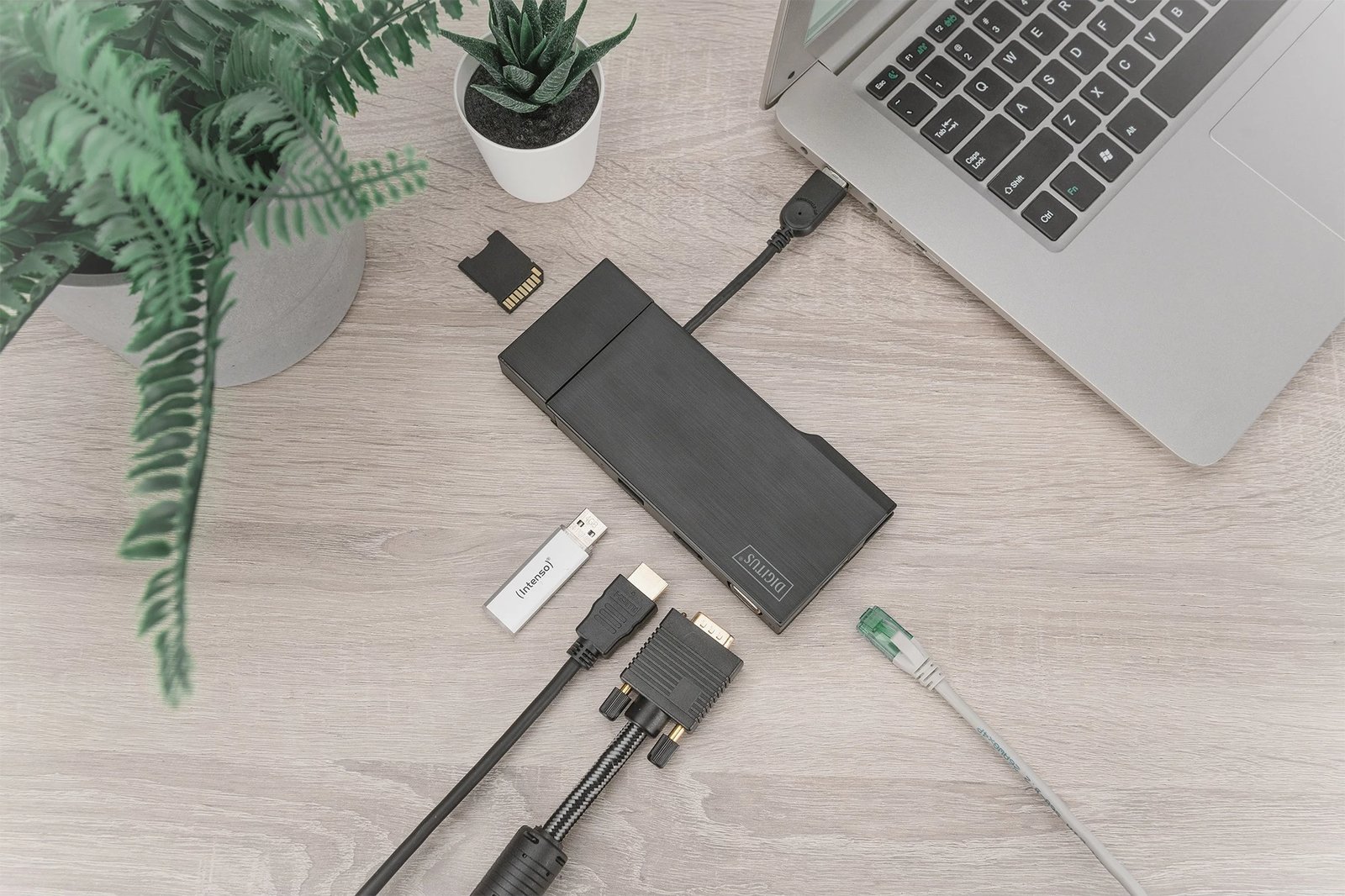 Docking station Digitus Travel VGA HDMI gri