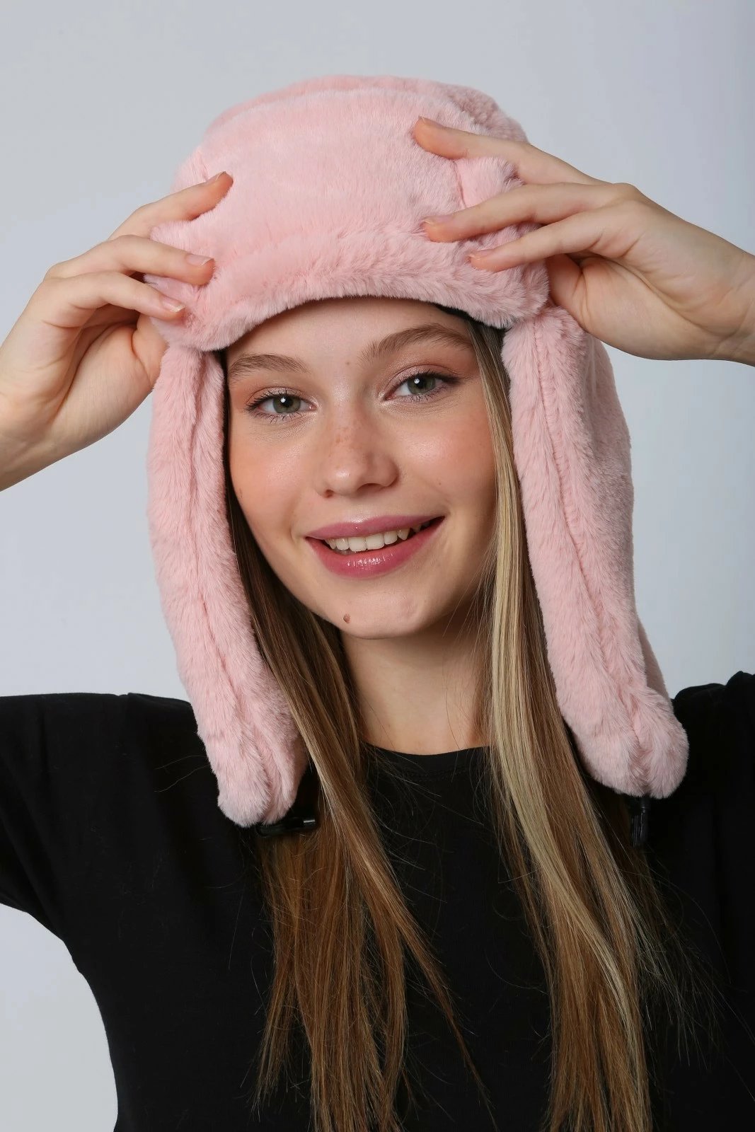 Kapelë dimri për femra, rozë, Jumeon, Bere1127