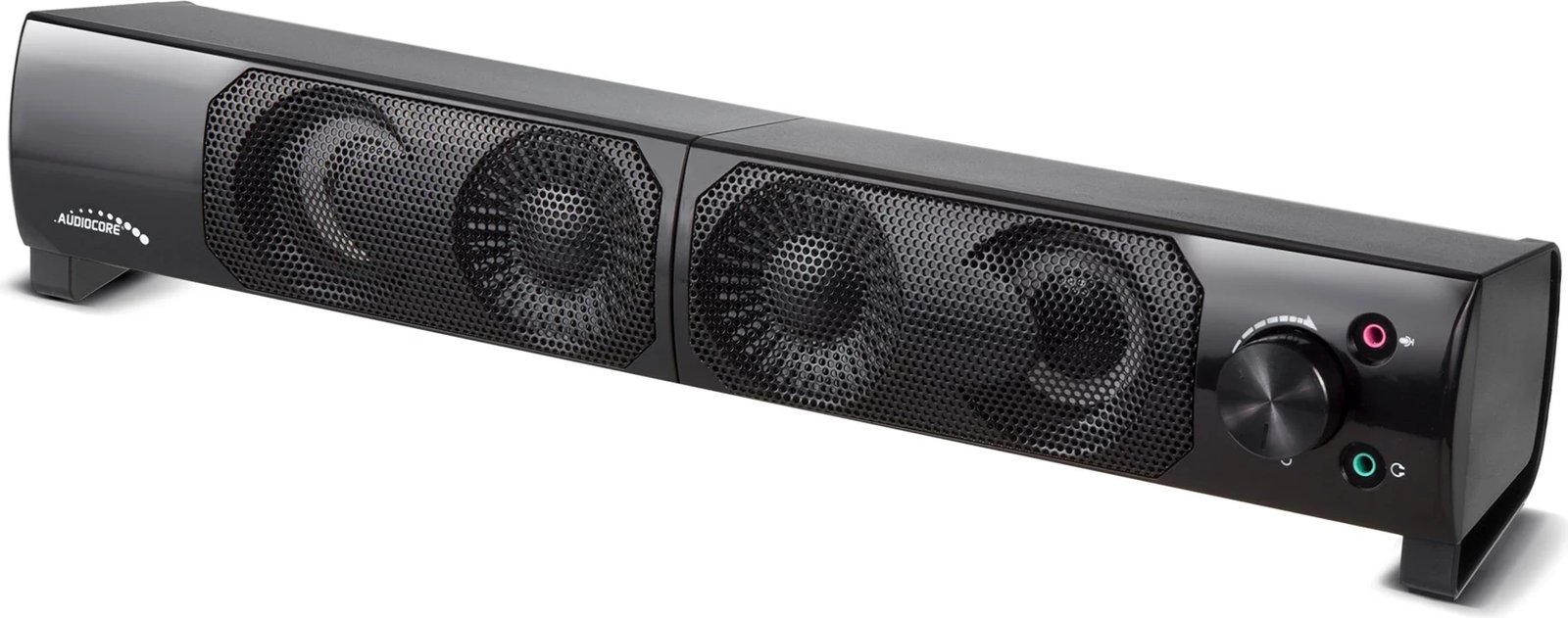 Kasë altoparlantë AUDIOCORE AC955 me RGB LED, 2x3W, USB, AUX 3.5mm, e zezë