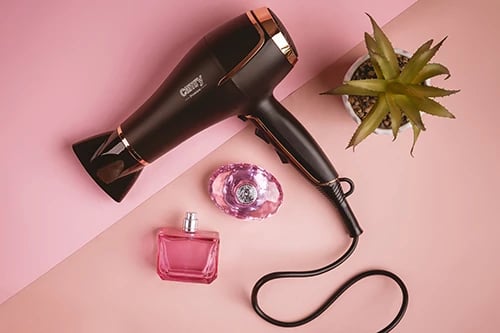 Tharëse flokësh Camry CR 2255 2200W e zezë me difuzer dhe koncentrator