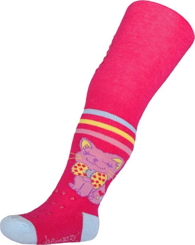 Getra pambuku, New Baby, Happy Cat 3xABS, madhësi 104 (3-4 vjet), rozë