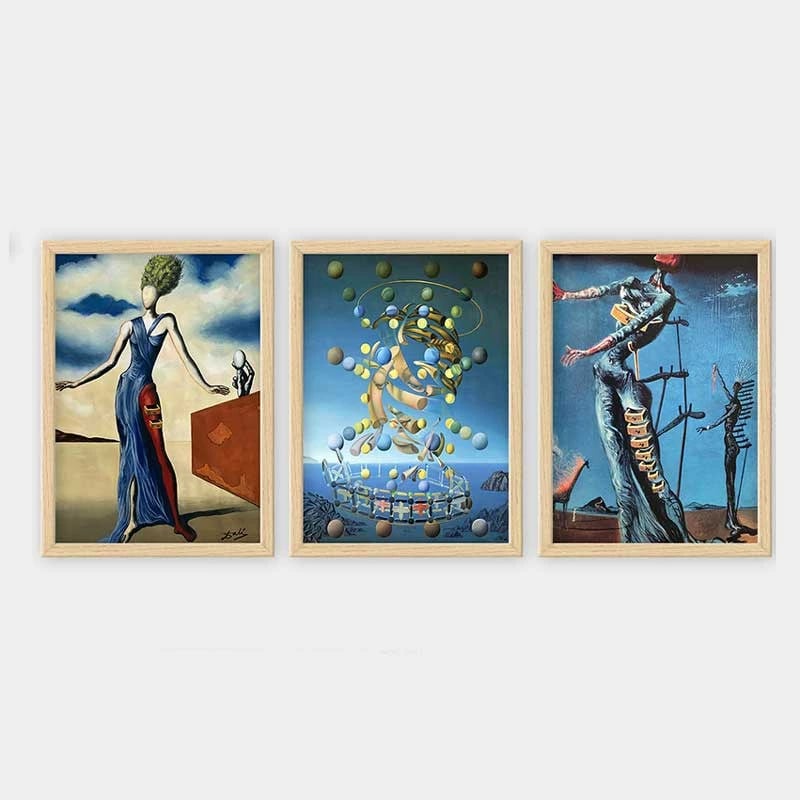 Pikturë dekorative me kornizë (3 copë), Wallity, 3NTC_UN24751_3545