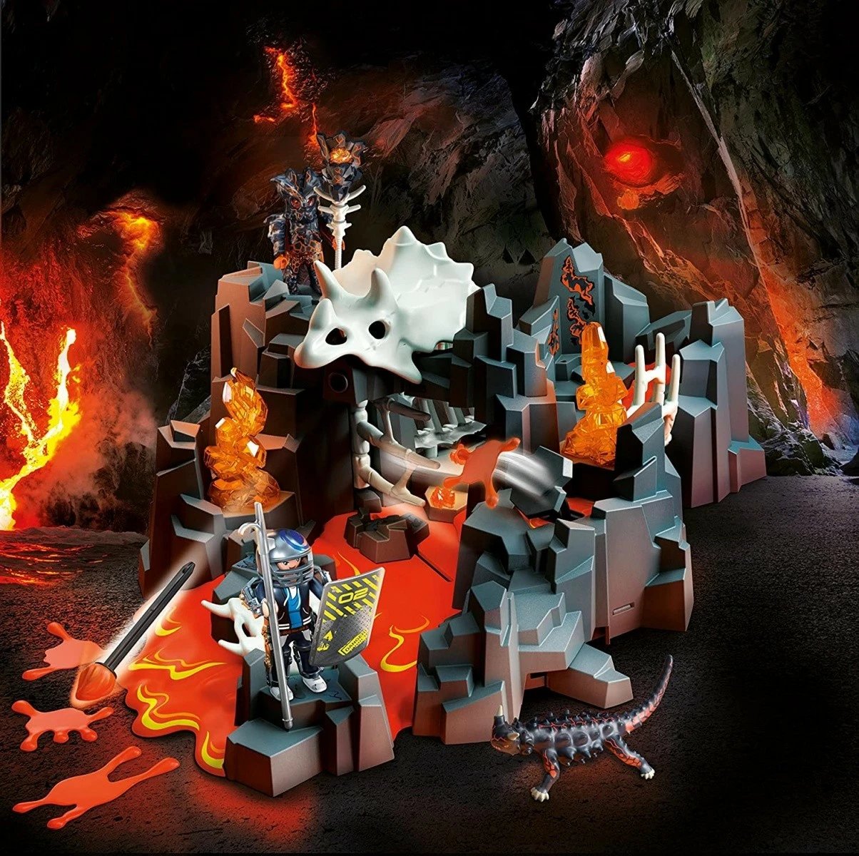 Set lodrash Playmobil DINO Rise 70926 Lava Source Guardians, 43 pjesë