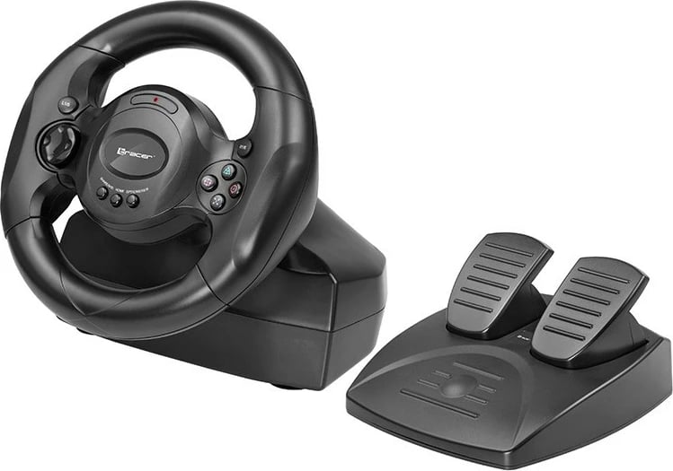 Timon lojërash Tracer Rayder 4in1, 12 butona, me pedale, i zi