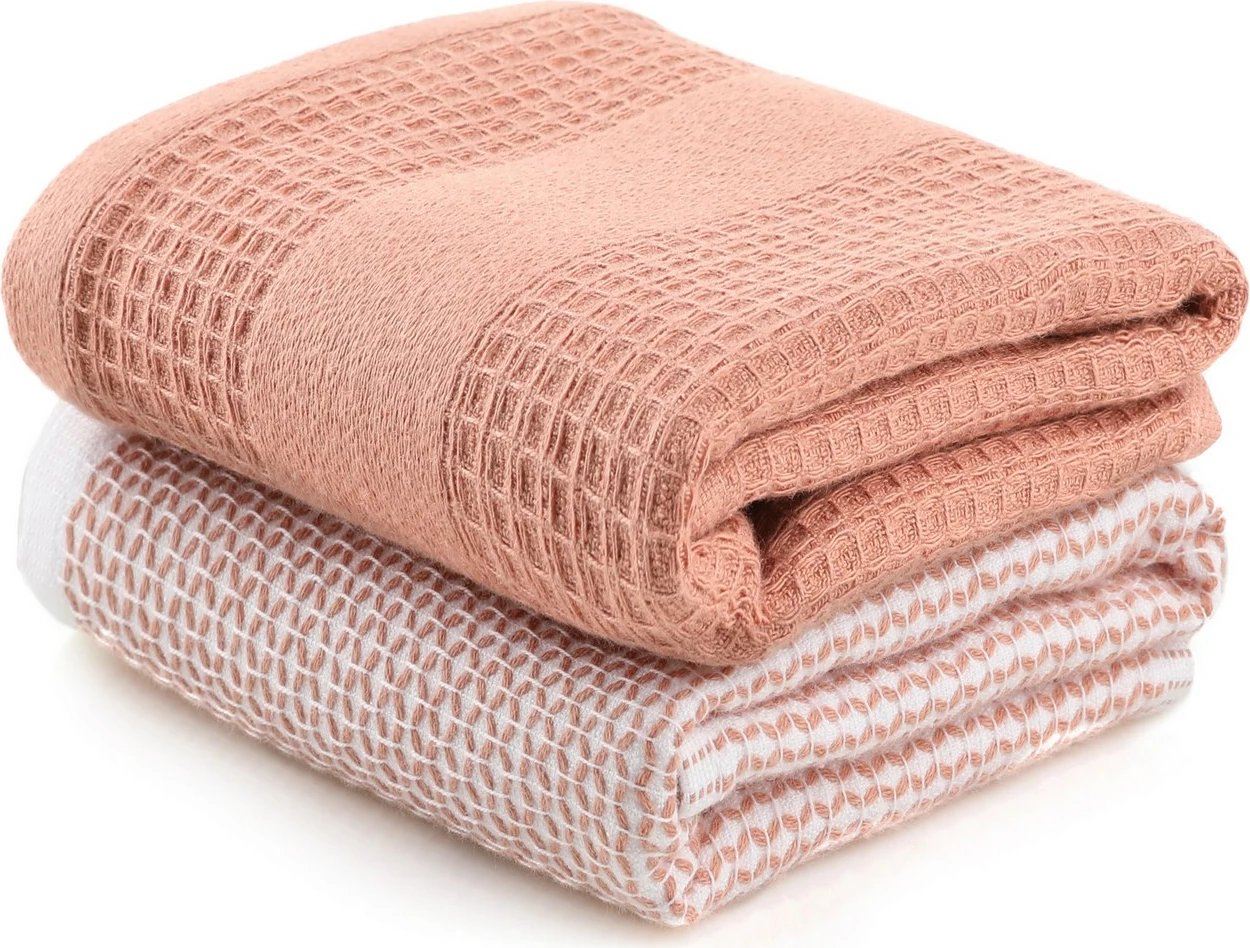 Set peshqirësh për larje (2 copë), Mijölnir Betty, salmon