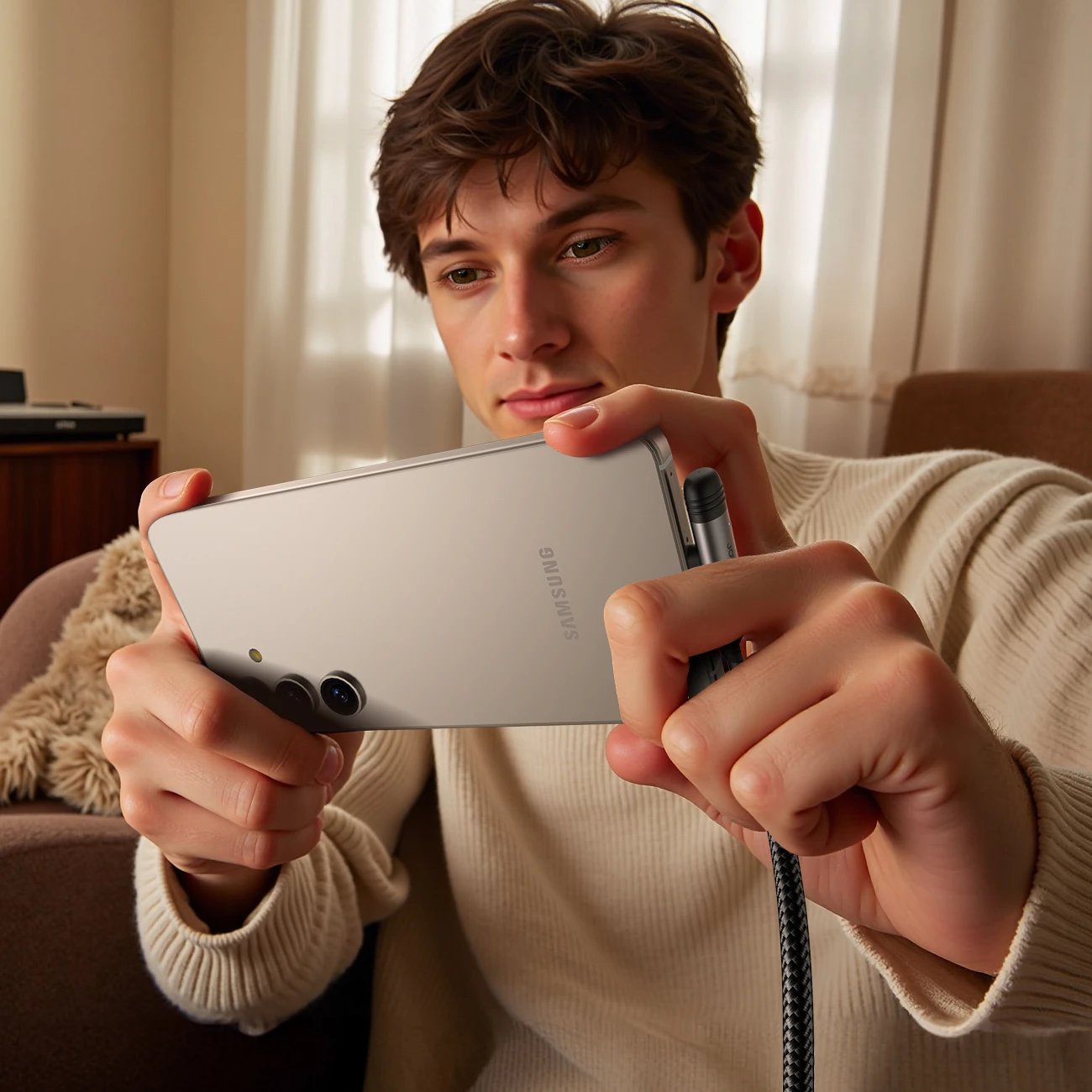 Kabllo Joyroom S-A56 EnjoyX Series USB-A në Lightning 1.2m, 3A, e zezë