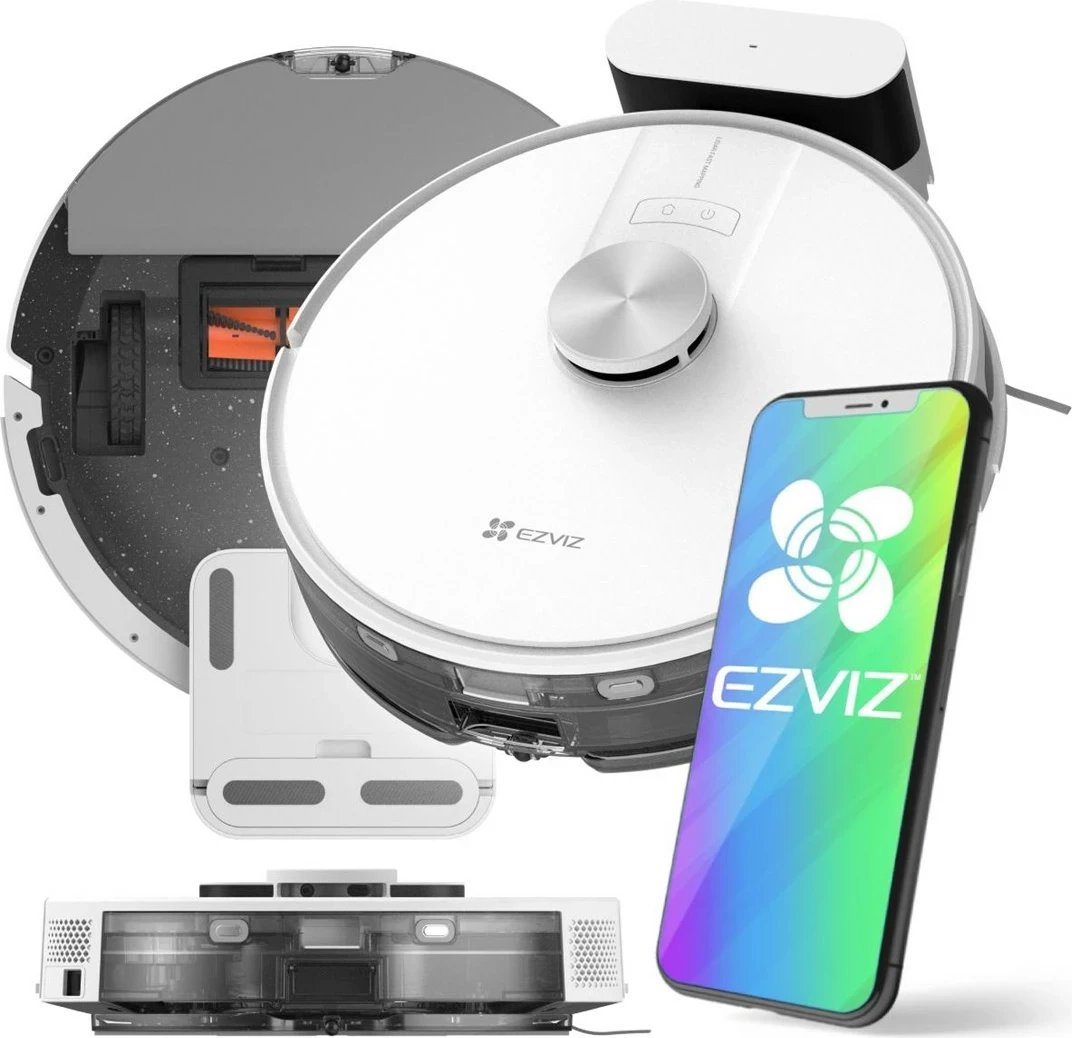 Fshesë robotike ezviz RE4 pa qese, 0.35 L, e bardhë