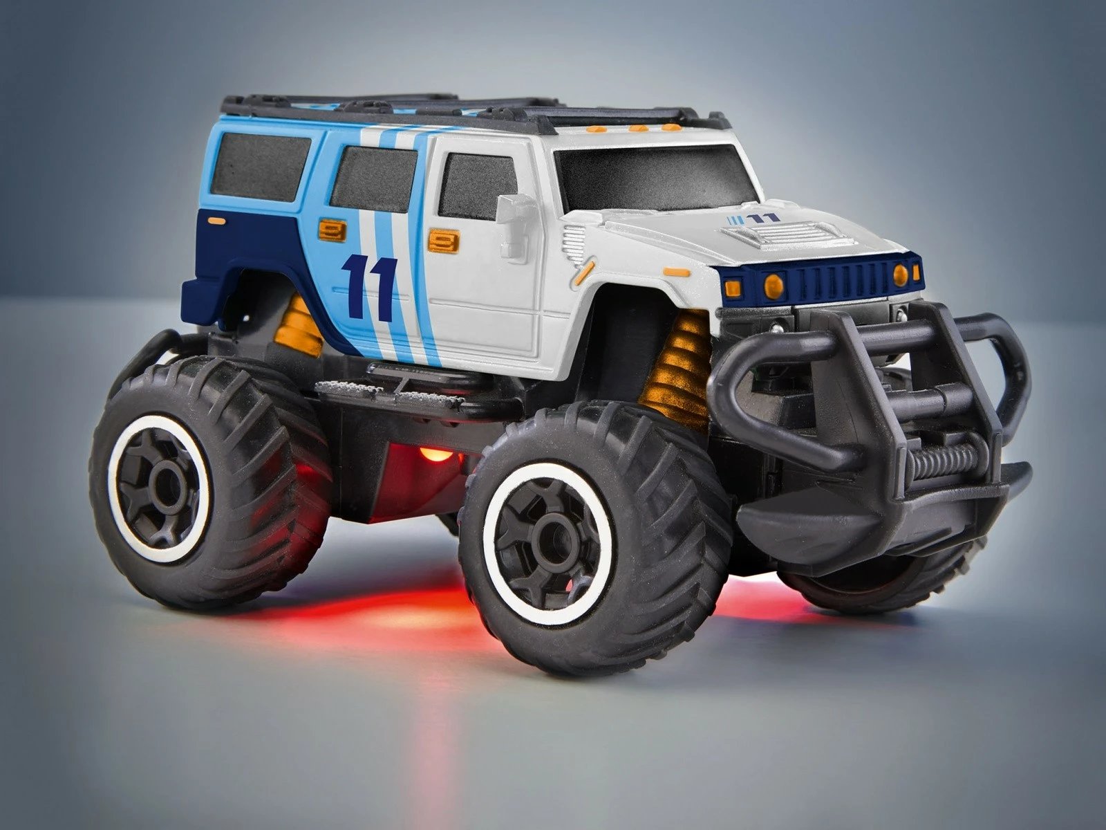 Makine lodër me telekomandë Revell RC Line Backer 23493, plastikë, 1:43, zi/blu/bardhë