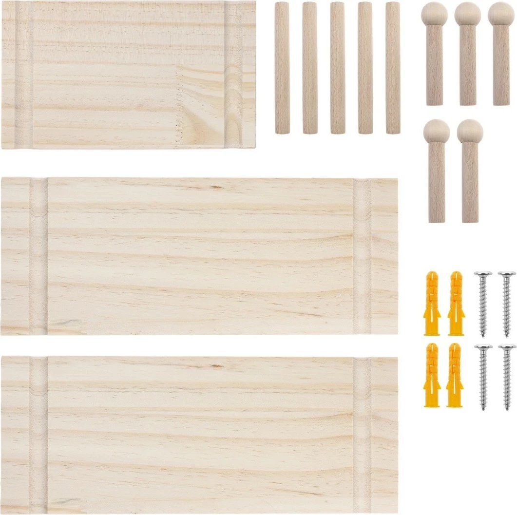 Tabelë organizuese murale, Maclean MC-130 WD, 40x60 cm, 3 rafte + 5 grepa, ngarkesë 20 kg, dru i çelët Tabelë organizuese murale, Maclean MC-130 WD, 40x60 cm, 3 rafte + 5 grepa, ngarkesë 20 kg, dru i çelët