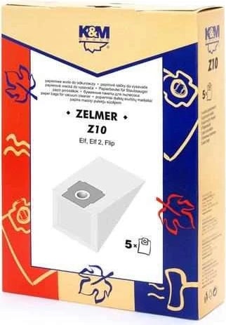 Qese letre për fshesë me korrent K&M Z10 Zelmer Elf, 5 copë
