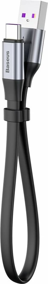 Kabllo USB-C Baseus Simple CATMBJ-BG1, 23cm, 40W, e zezë/argjendtë Kabllo USB-C Baseus Simple CATMBJ-BG1, 23cm, 40W, e zezë/argjendtë