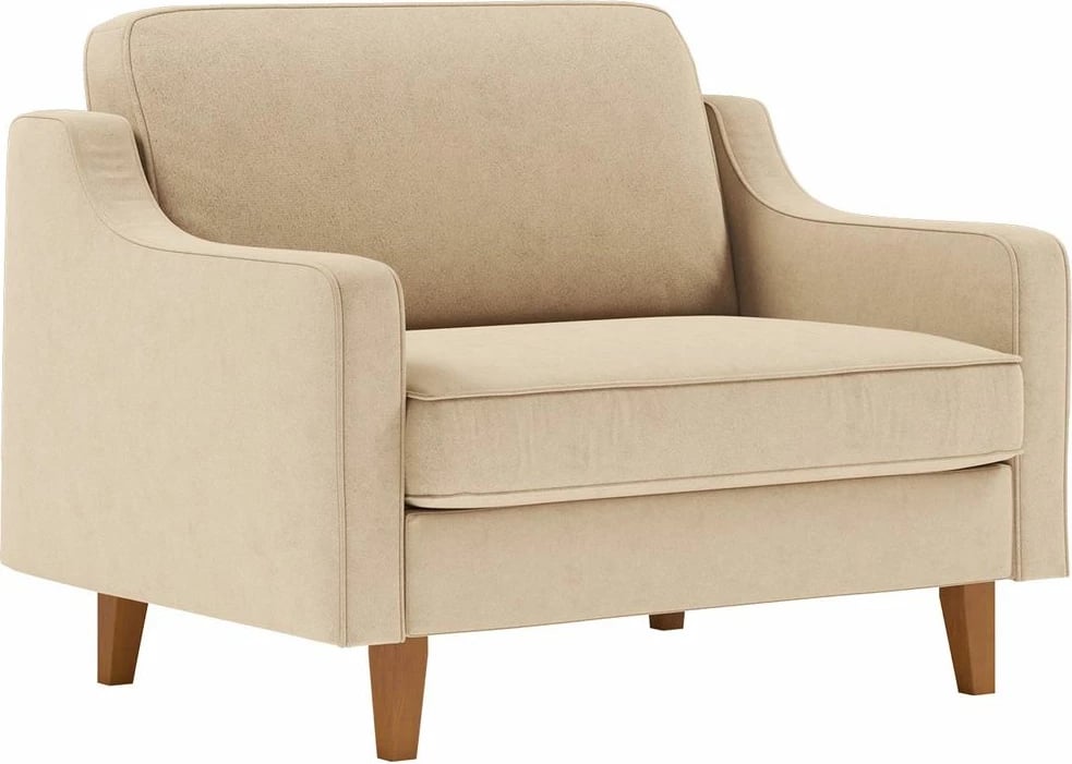 Divan Robin, një vend, ngjyrë rërë dhe arre