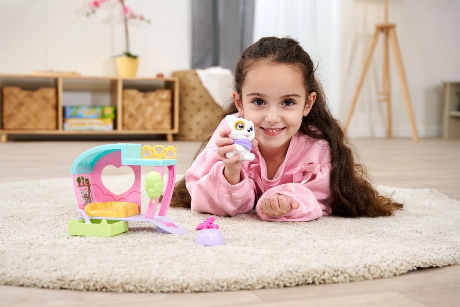 Set lodrash Pamper Petz House me qen, Simba, 16 cm, me aksesorë