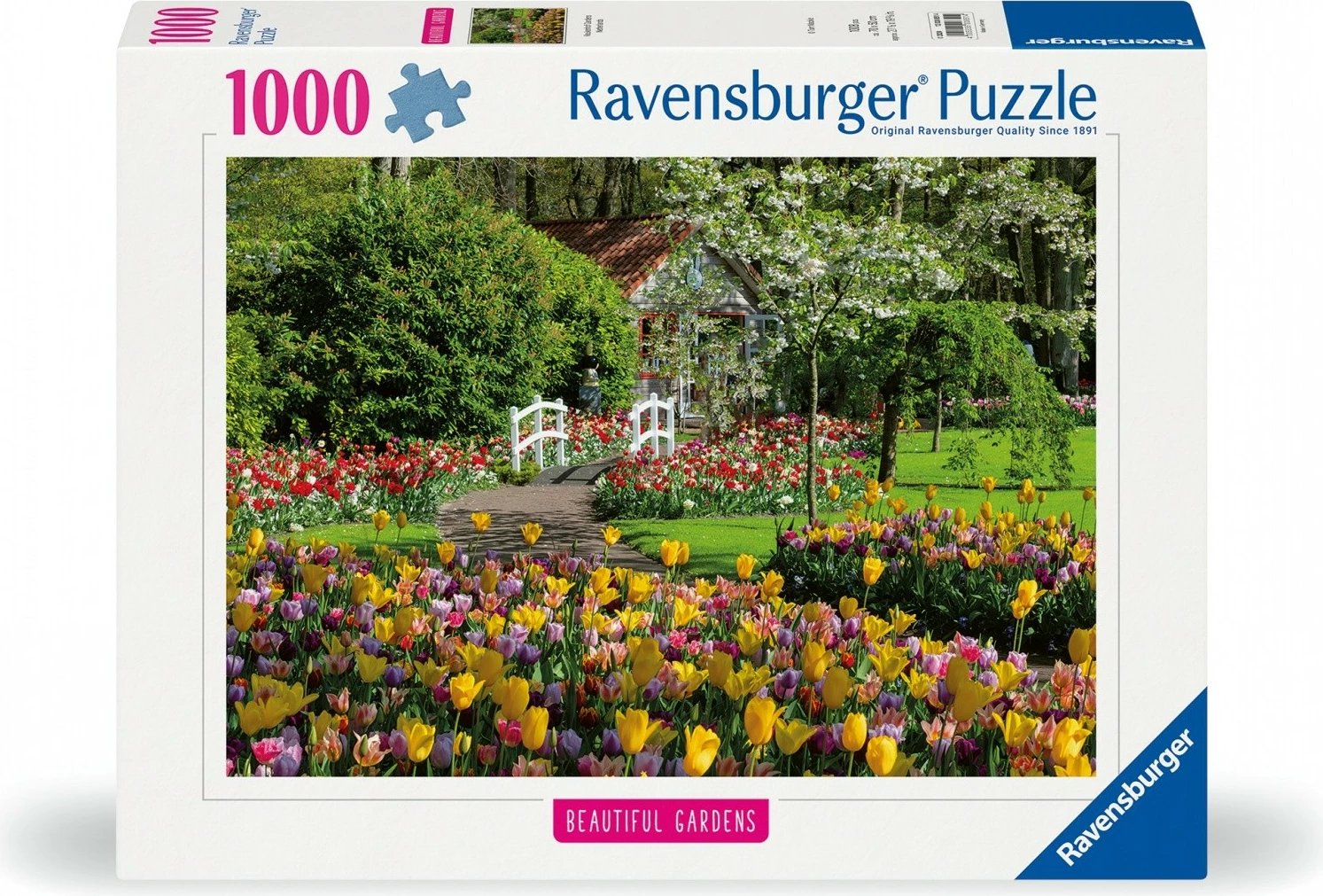 Puzzle Ravensburger 1000 pjesë Keukenhof Gardens Holland, 70x50cm