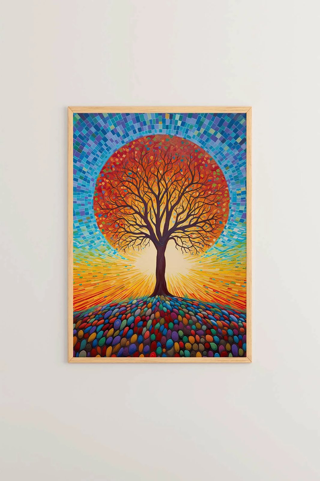 Pikturë dekorative me kornizë, shumëngjyrëshe, Wallity, Mscartmdl2