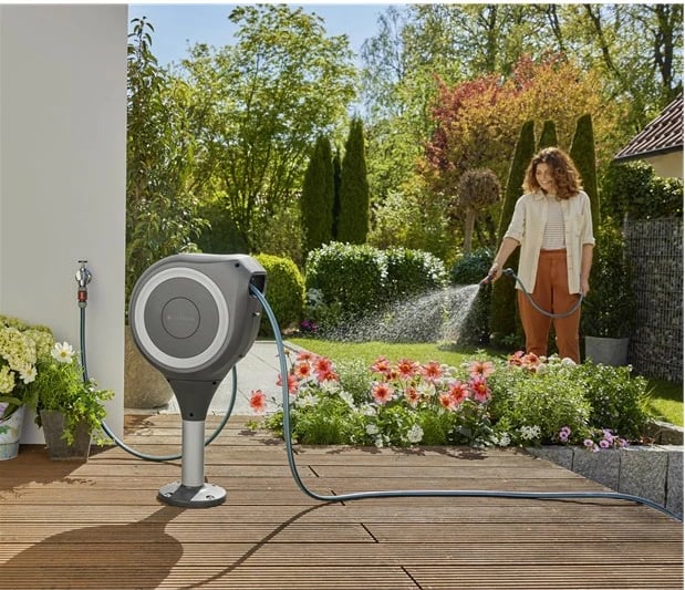 Kasë zorre GARDENA 18617-20, 20m, automatike, e zezë