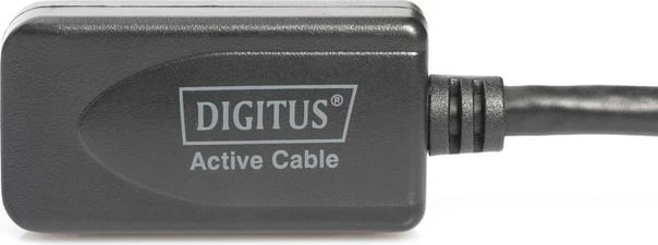 Kabllo zgjatuese USB 2.0 Digitus DA-73102, 20m, e zezë