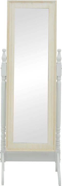 Pasqyrë Malone Inart, ngjyrë e bardhë antike, MDF, 55x50x160cm