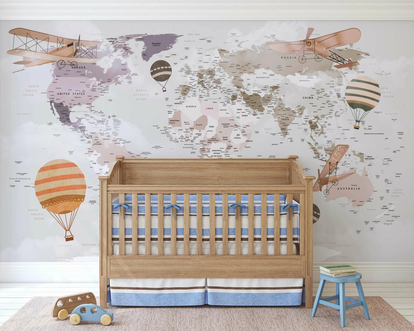 Murale muri Wallity, MDK-00136, 300x270cm