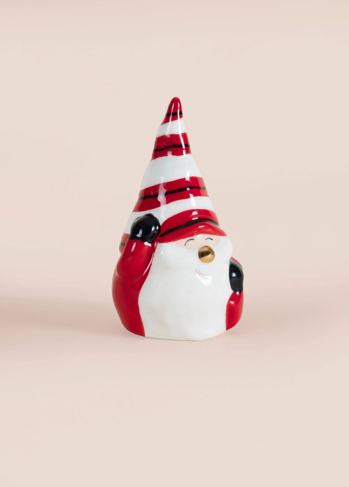 Objekt dekorativ Evila Originals, SUS0148, qeramikë, ngjyrë e kuqe dhe e bardhë