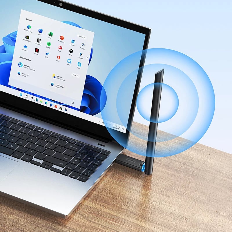 Kartelë rrjeti USB Baseus BS-OH171, 150Mb/s, me antenë të jashtme, e zezë