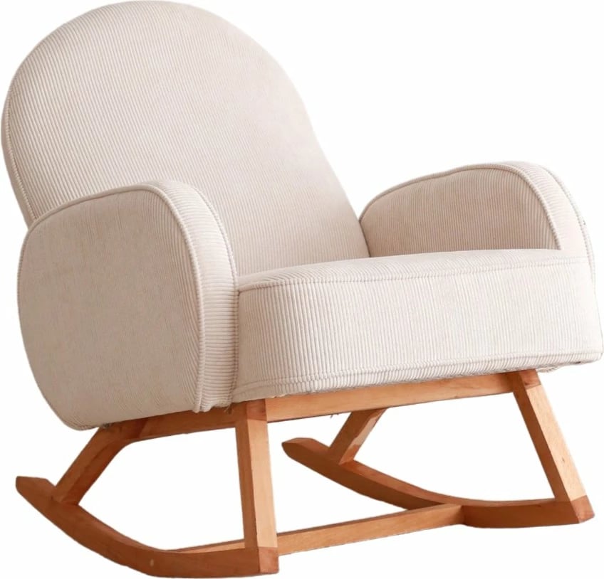 Karrige 'wing' Yoko, kadife korduro, e bardhë