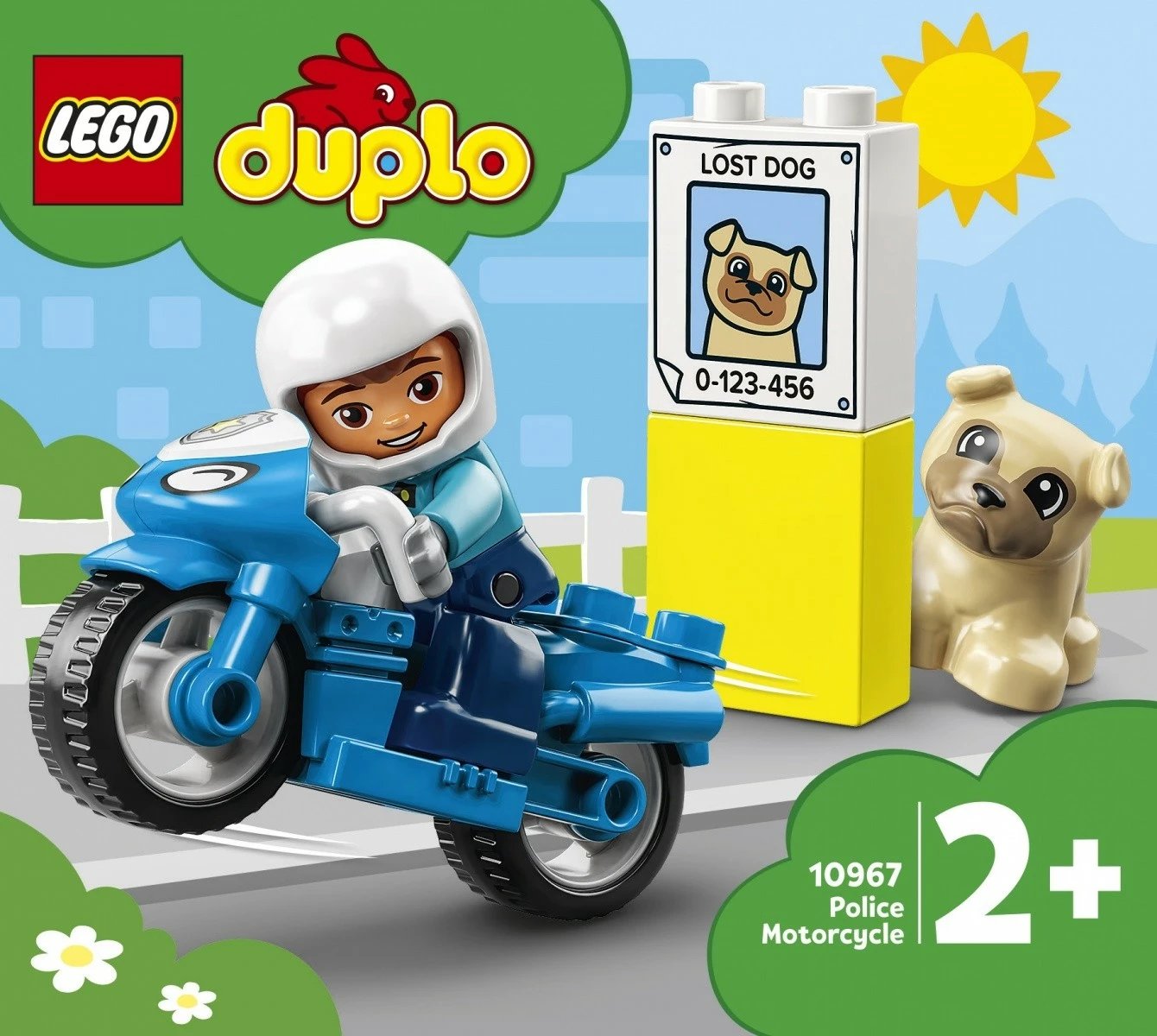 Set lodrash LEGO DUPLO Police Motorcycle 10967, për fëmijë, 5 pjesë, Blu Set lodrash LEGO DUPLO Police Motorcycle 10967, për fëmijë, 5 pjesë, Blu