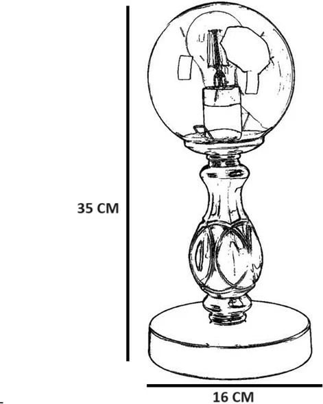 Llambë tavoline Opviq, 8843-3, metal e xham, ngjyrë e zezë/fume