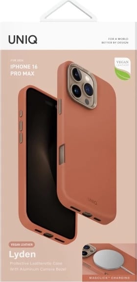 Mbështjellës UNIQ Lyden për iPhone 16 Pro Max 6.9", MagClick, terrakotë