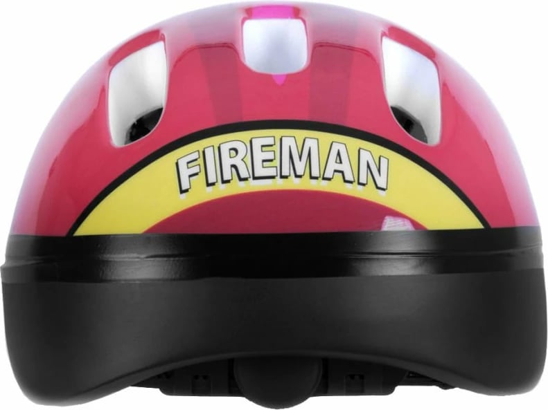 Kaskë biciklete për fëmijë Spokey Biker 6 Fireman, e kuqe