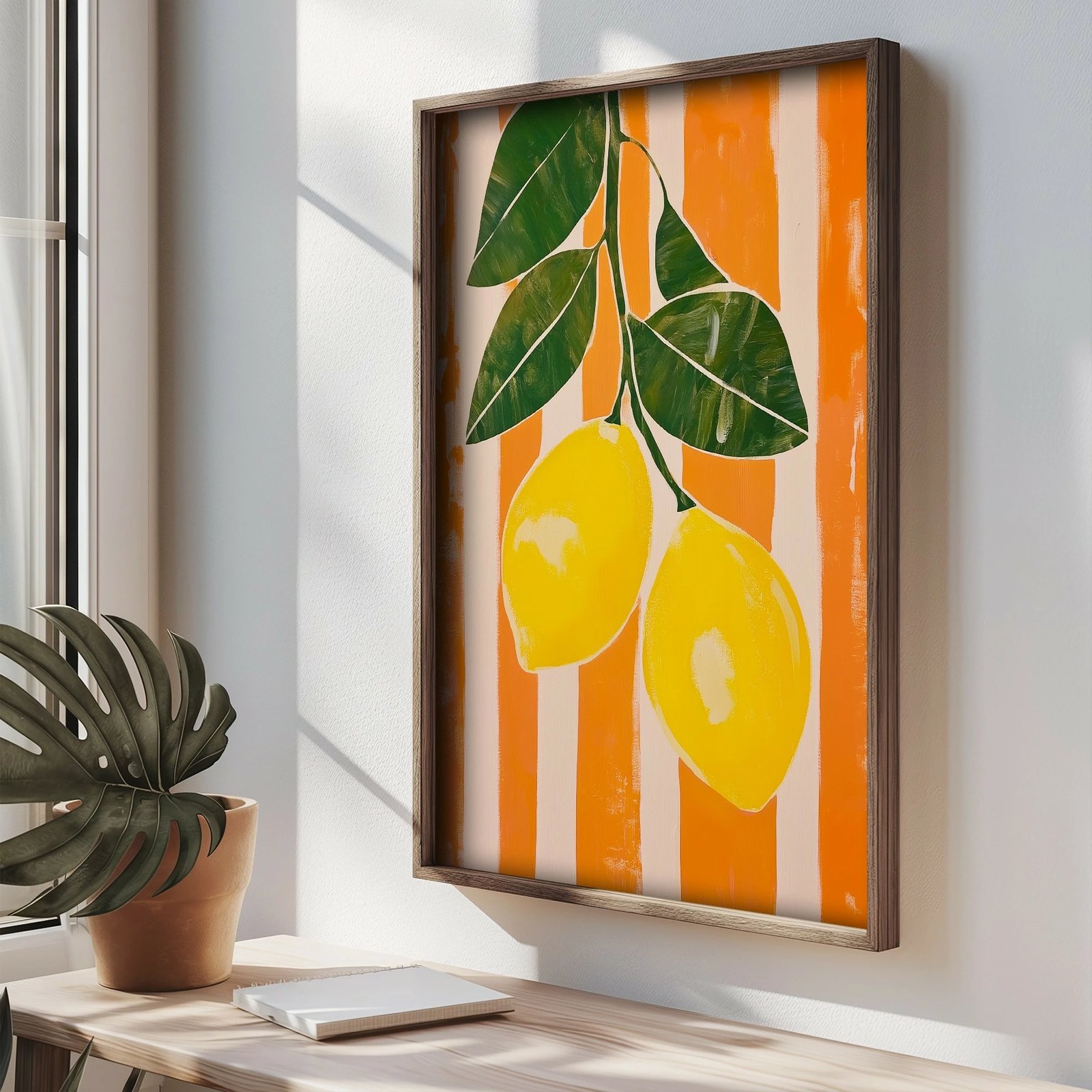 Pikturë dekorative me kornizë MDF, Wallity, TUN033-XL, shumëngjyrëshe, 50x70x3.5cm