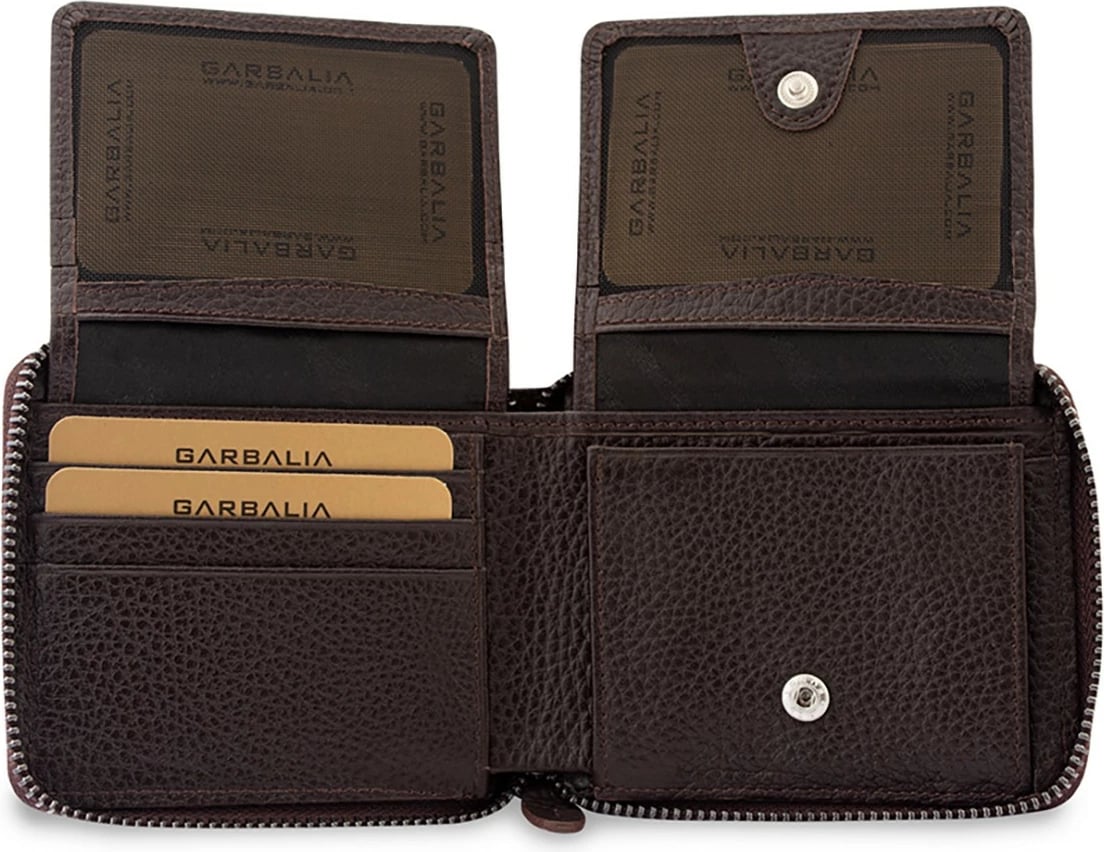 Portofol unisex Zoozie Bags, Carole, ngjyrë kafe