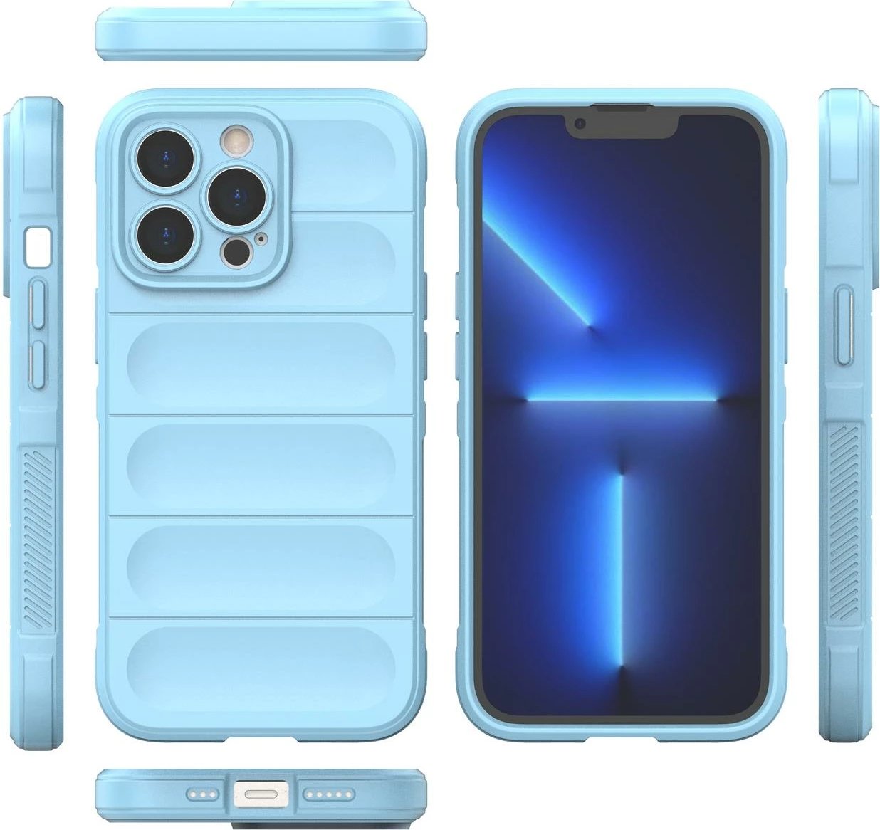 Mbështjellës Hurtel Magic Shield Case për iPhone 13 Pro Max, TPU, Blu e çelët Mbështjellës Hurtel Magic Shield Case për iPhone 13 Pro Max, TPU, Blu e çelët