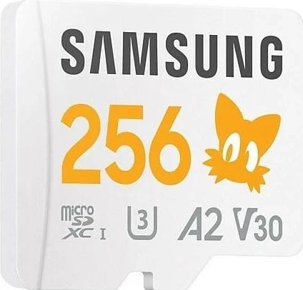 microSD kartelë Samsung Sonic Pro PLUS 256GB UHS-I U3 me adapter