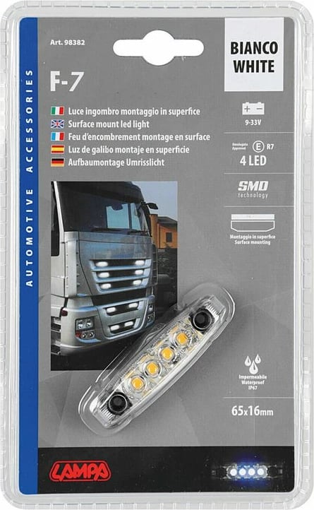 Lampa Led E Bardhe Kamioni 24v