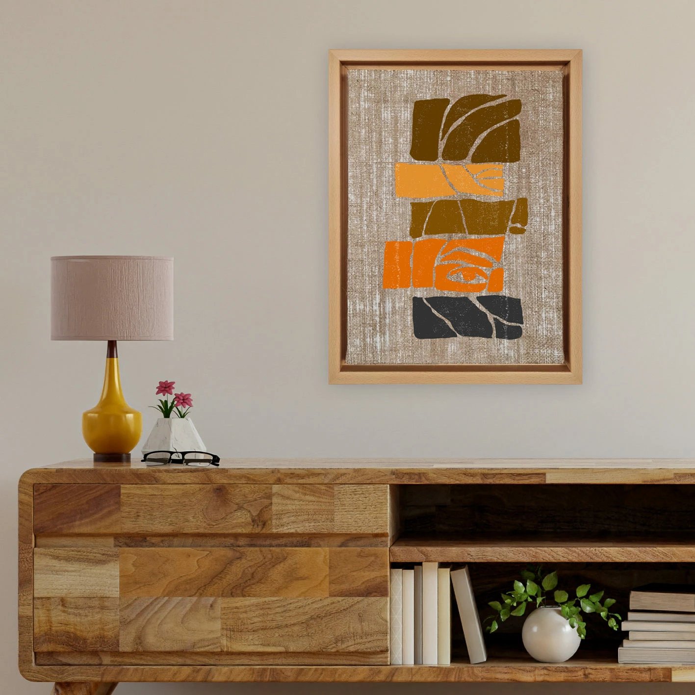 Pikturë dekorative në kanavacë, shumëngjyrëshe, Wallity, LNJ81918829309 - 96136, 96x136cm