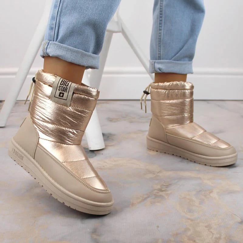 Çizme për femra Big Star, ngjyrë ari