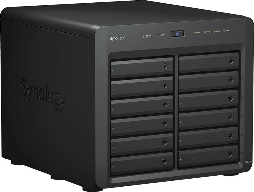 Kasë NAS Synology DS3622xs+, Intel Xeon D-1531, 16GB RAM, 12 vende për disqe, E zezë