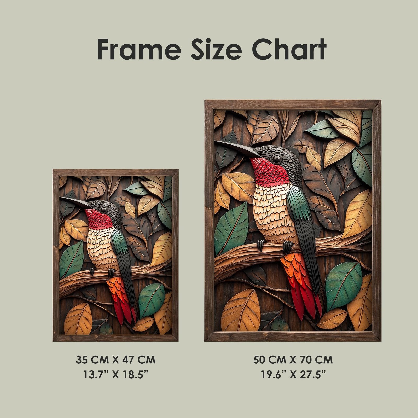 Pikturë dekorative me kornizë MDF, shumëngjyrëshe, Wallity, TUN070-XL, 50x70x3.5cm