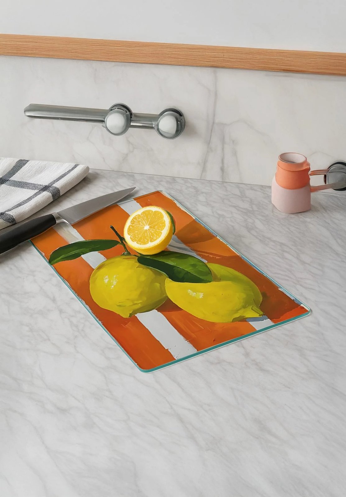 Dërrasë prerëse Hermia, qelq i temperuar, shumëngjyrëshe, 30x40cm Dërrasë prerëse Hermia, qelq i temperuar, shumëngjyrëshe, 30x40cm