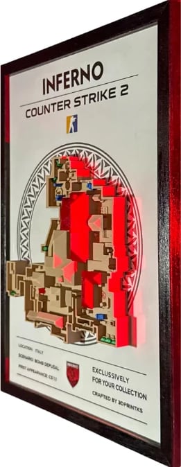 Kornizë CS2/CS:GO - 3D Map Inferno