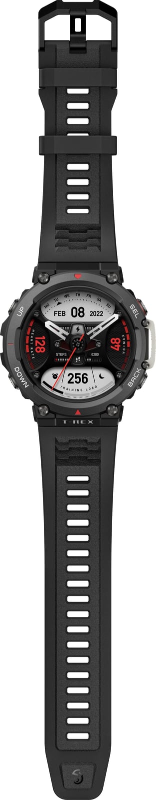 Smartwatch Amazfit T-Rex 2, 47mm, GPS, e zezë