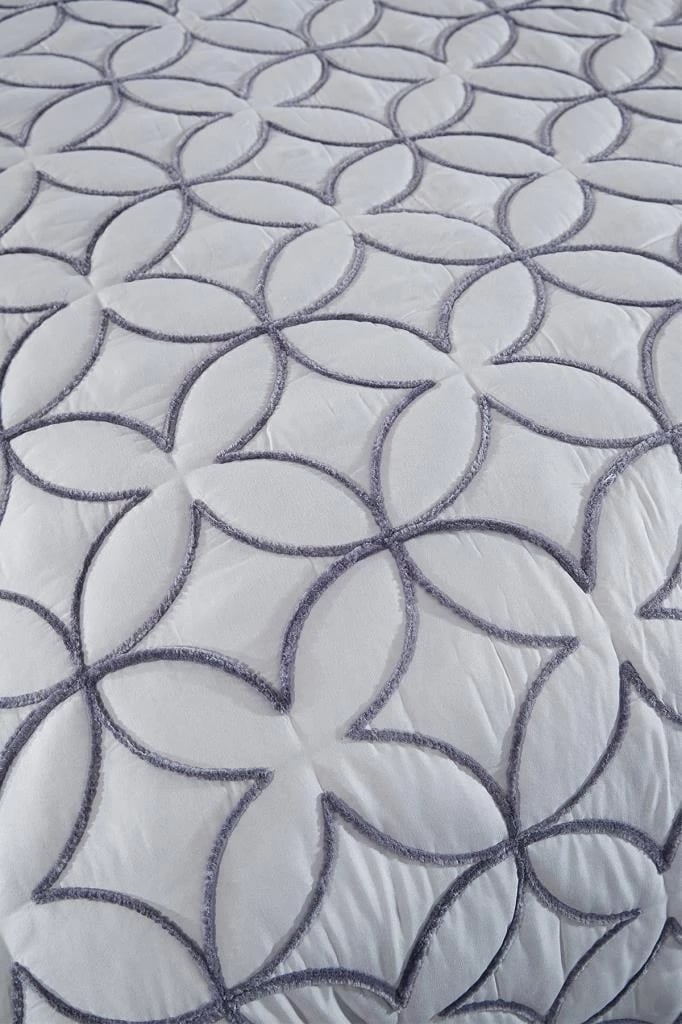 Set mbulesë dysheku dopio, Parolin, ngjyrë gri