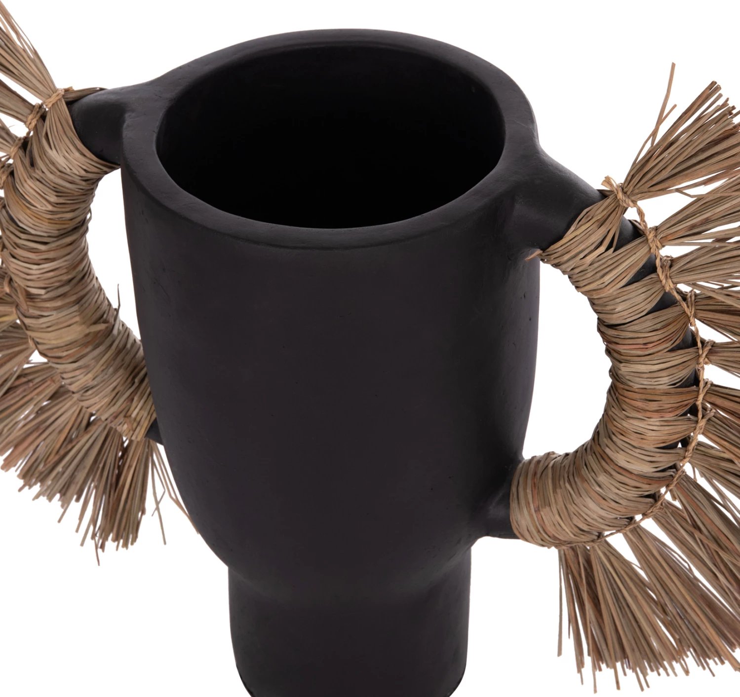 Vazo dekorative tavoline ALICA, terrakotë e zezë, me bar, FH4668.01L, 64x22x38cm Vazo dekorative tavoline ALICA, terrakotë e zezë, me bar, FH4668.01L, 64x22x38cm