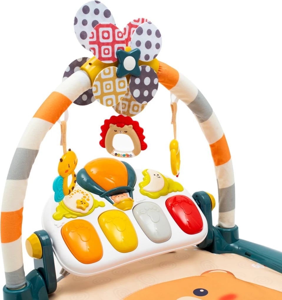 Tapet aktiviteti interaktiv, Baby Mix, me piano dhe drita, 50x50x80 cm, ngjyrat sipas fotos