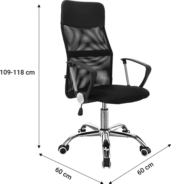 Karrige për zyre Joel I, e zezë/e kuqe