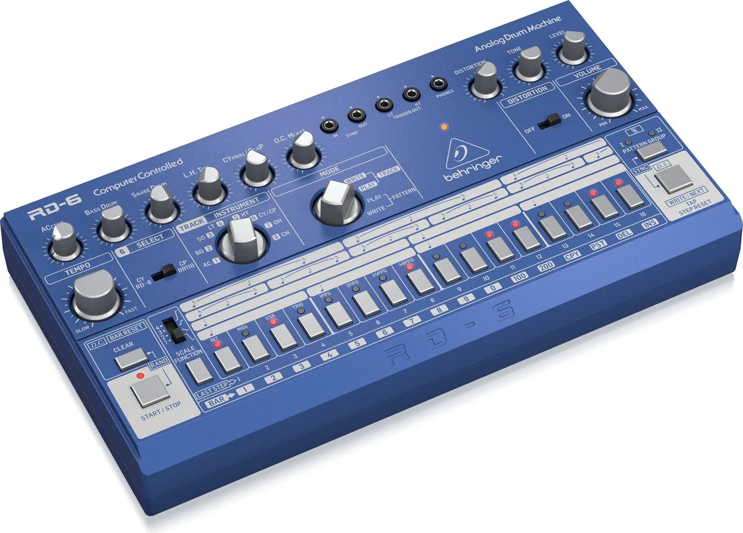 Drum machine Behringer RD-6-BU, elektronik, Blu Drum machine Behringer RD-6-BU, elektronik, Blu