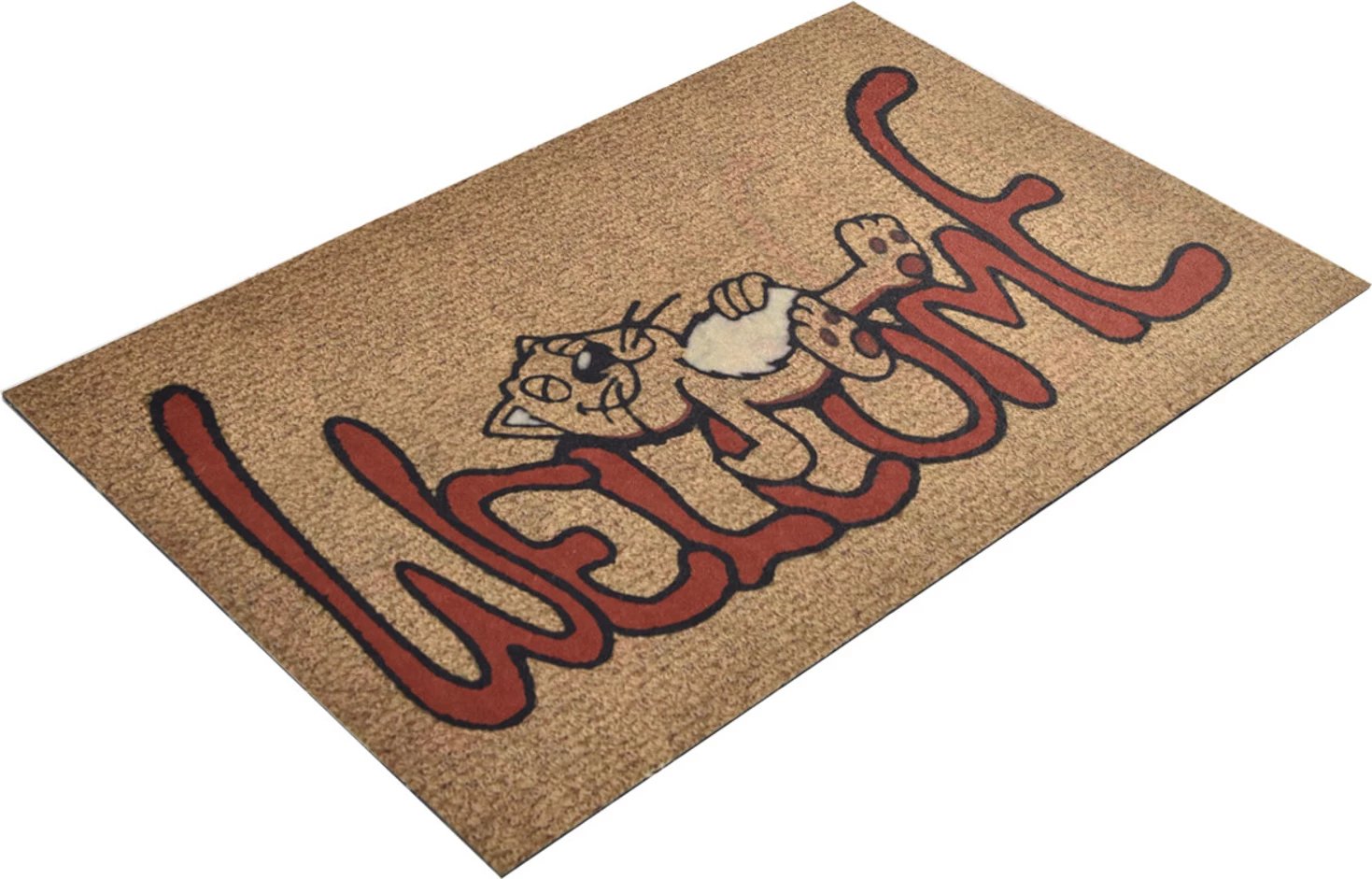 Tapet PVC për hyrje, dizajn me mace, multingjyrësh, 40x60cm