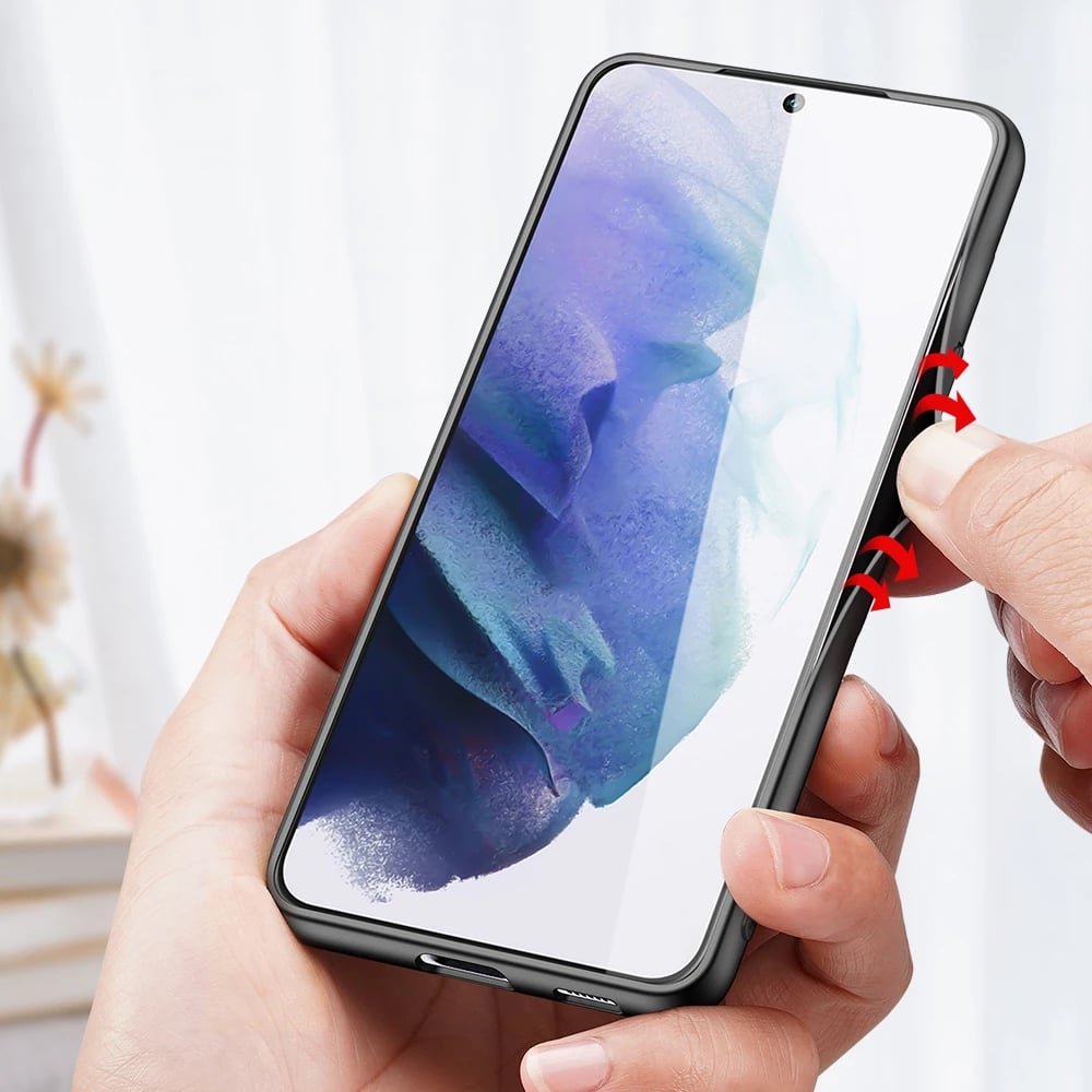 Mbështjellës Dux Ducis Fino për Samsung Galaxy S22+, najlon, Blu